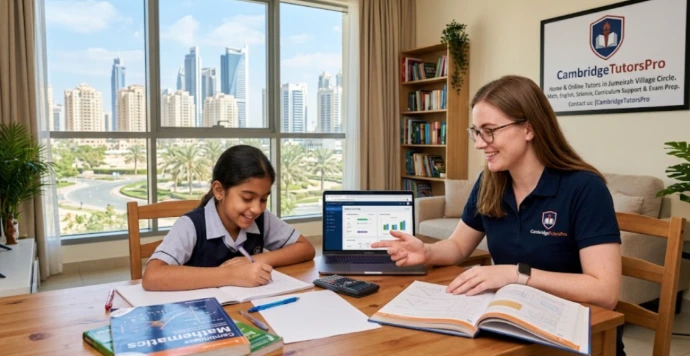 CambridgeTutorsPro offers IGCSE and A Level tutoring in Jumeirah Village Circle with subject lessons, revision support and focused exam preparation.